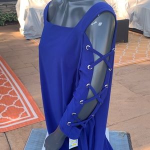 Short and fun NEW MSK Blue dress!